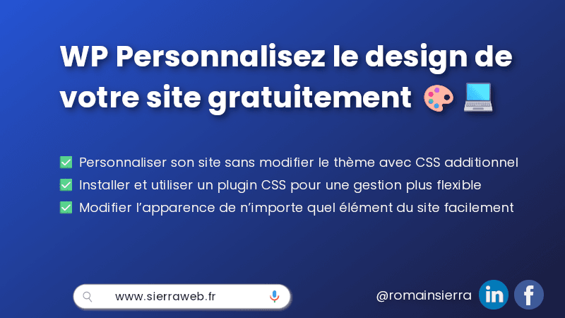 WP Personnalisez le design de votre site gratuitement 🎨💻