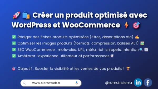 Créer un produit optimisé avec wordpress et woocommerce - Formation vidéo